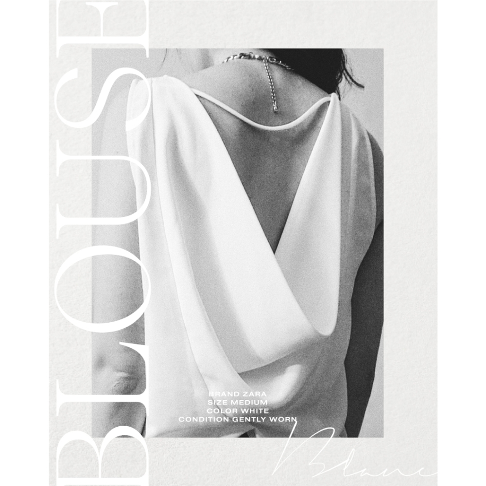 ZARA cowl neck blouse
